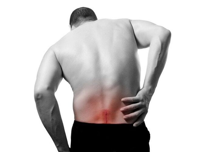 back pain in the lower back